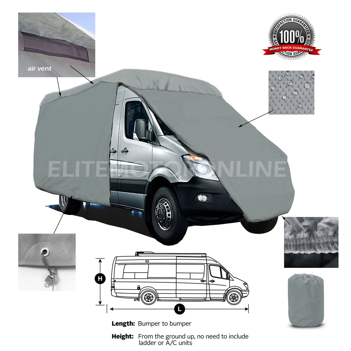 4-Layer RV Cover for Roadtrek Simplicity