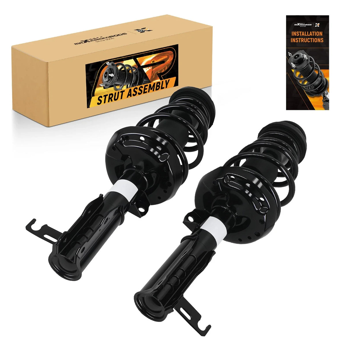 Pair of Front Struts w/ Coil Spring for Chevrolet Malibu 2013