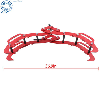 4 Claw Grapple Hook Log Lifting Tongs 36" for Tractor Use