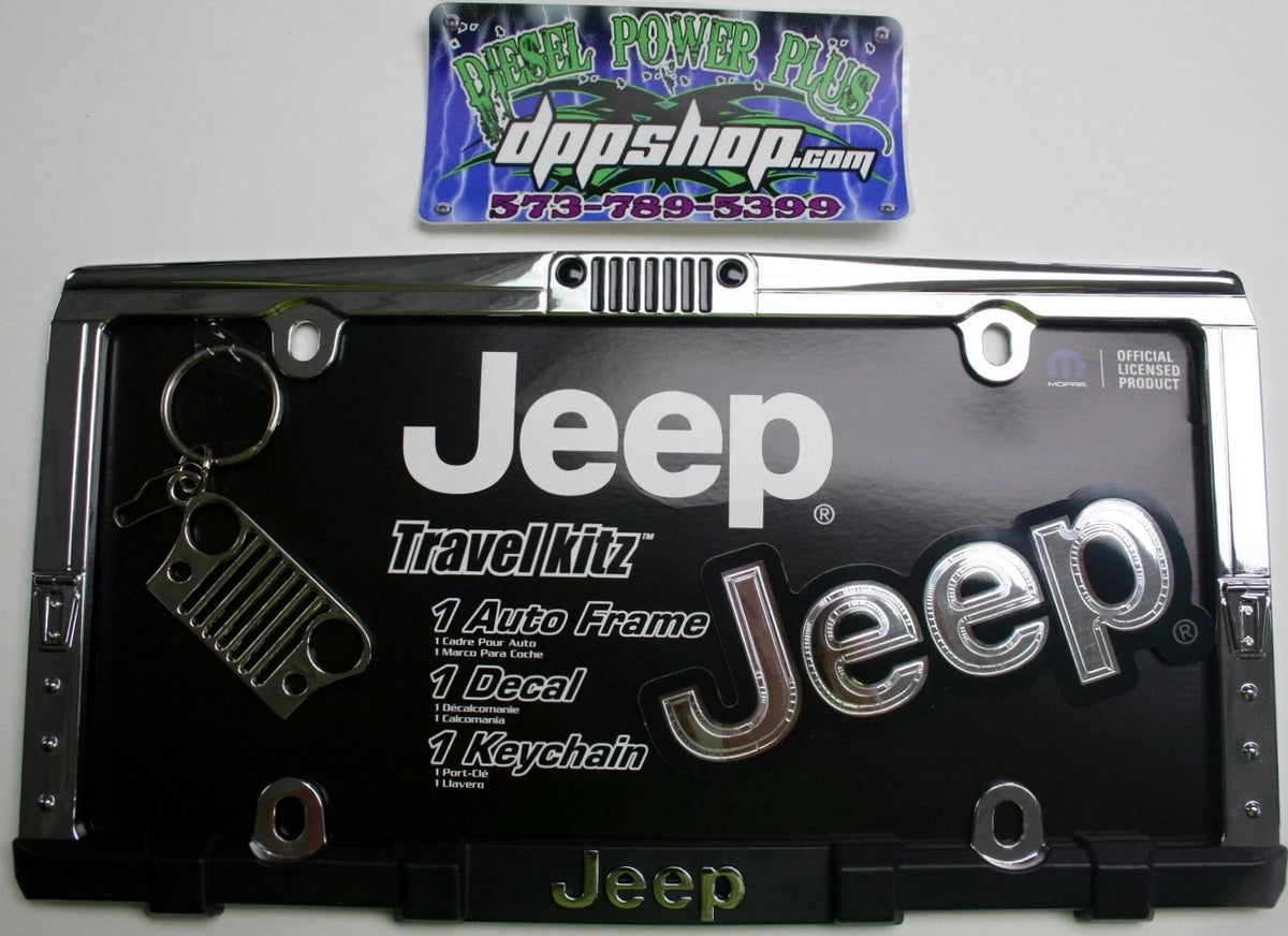 License Plate Frame - Chrome for Jeep