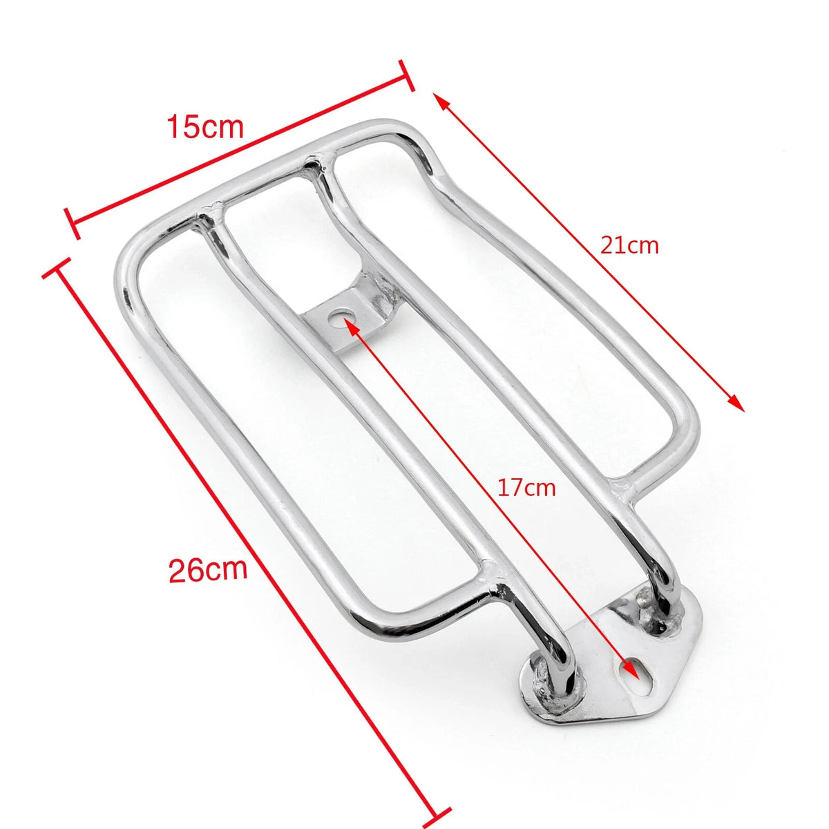 Chrome Luggage Seat for Harley Sportster XL883 2004-2015