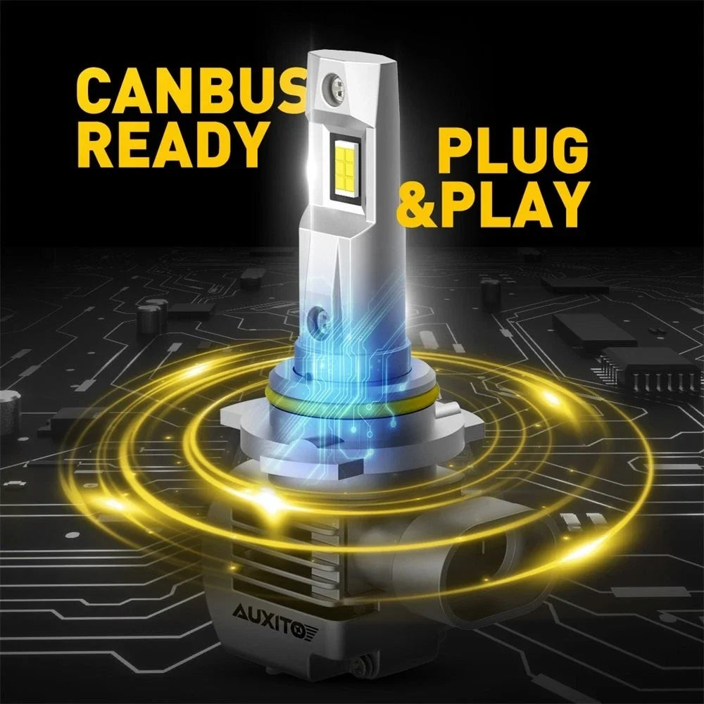CANBUS 9012 LED Headlight Bulb Kit for HIR2 (9000LM, High/Low Beam)