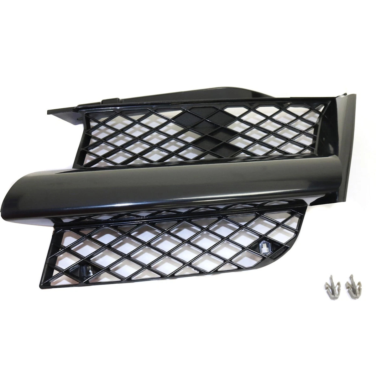 Grille for Mitsubishi Outlander (2003–2004) Driver Side Black Plastic
