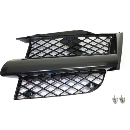 Grille for Mitsubishi Outlander (2003–2004) Driver Side Black Plastic