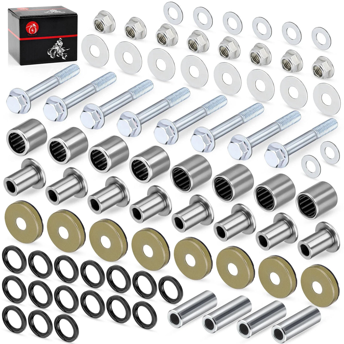 Front A-Arm Bushing Seal Bolt Kit for Arctic Cat 400 DVX (2004-2008)