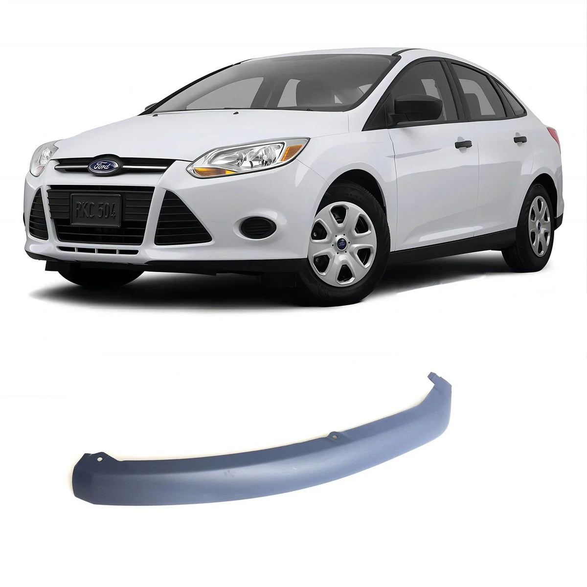 Lower Front Left Side Bumper Valance for Ford Focus (2012–2014)
