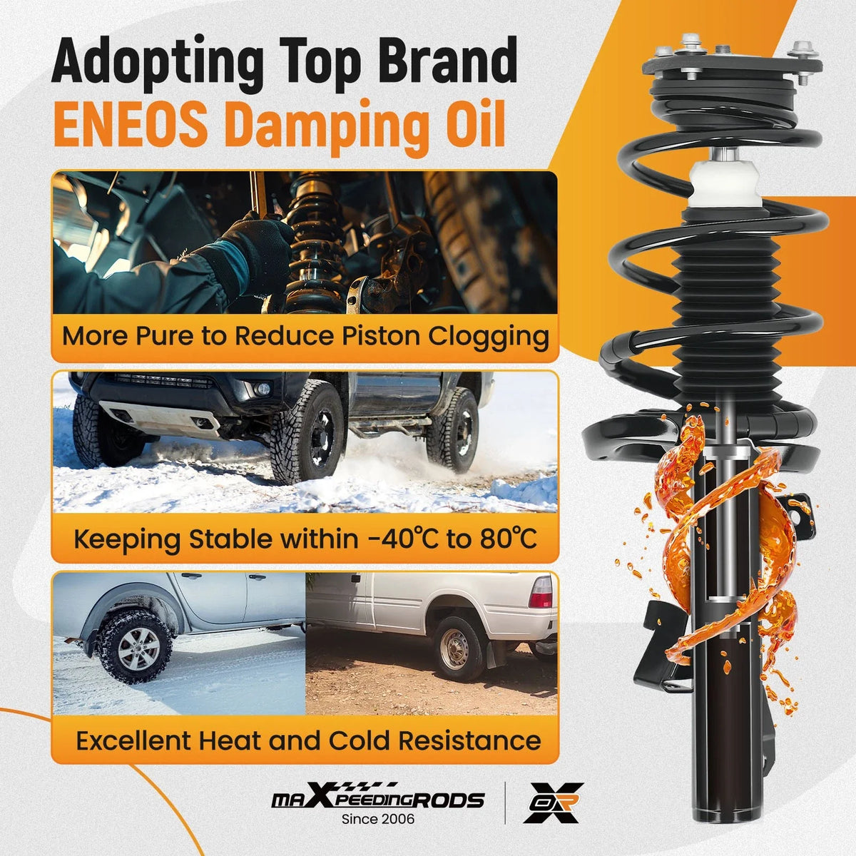 Complete Shocks Struts Coil Spring for Kia Soul (2014–2019) 5541