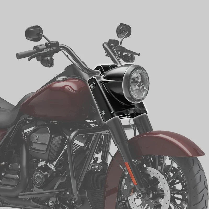 7" Round Headlight Nacelle Cover for Harley Touring Road King (2014–2023)