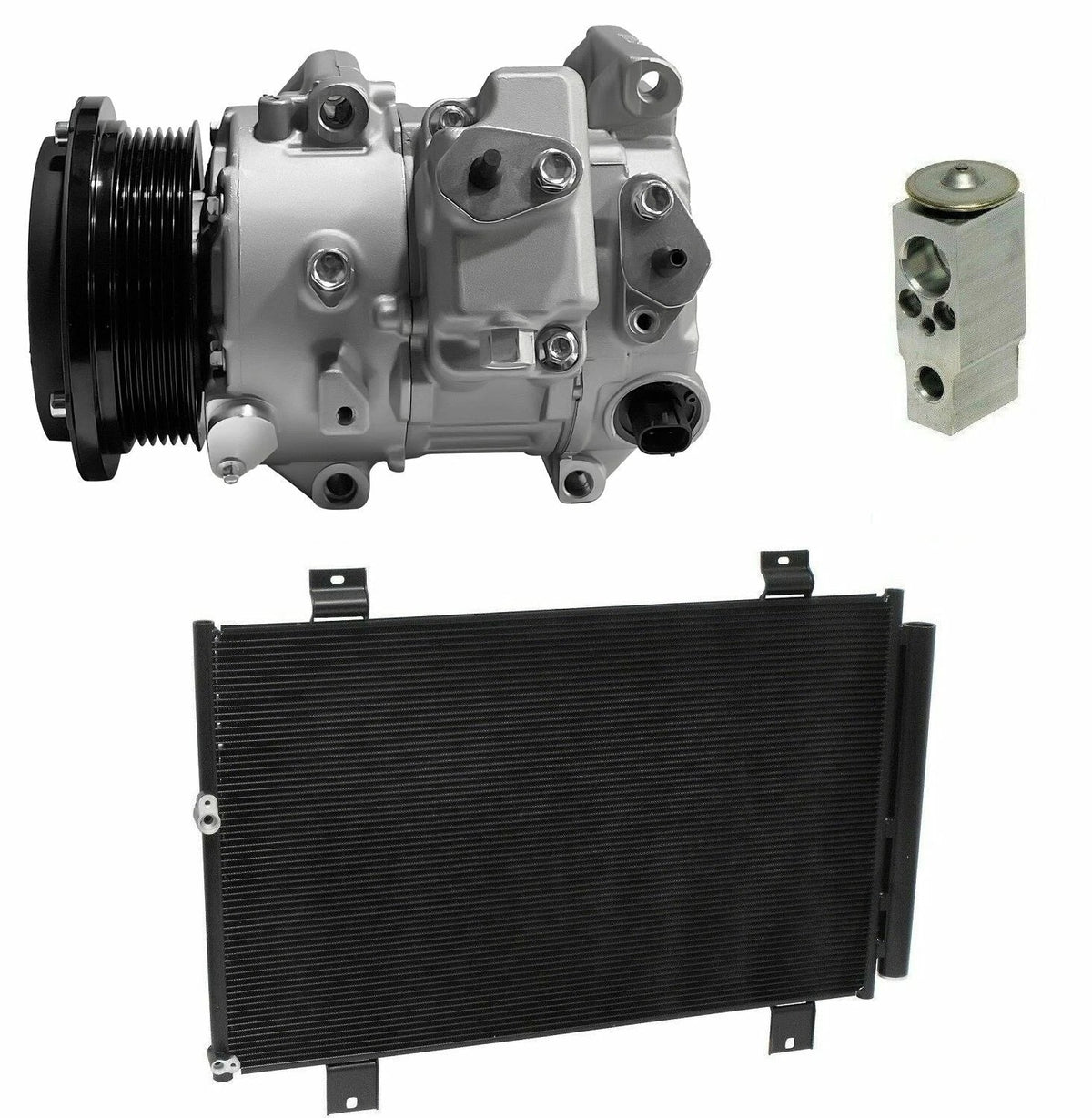 AC Compressor Kit With Condenser for Toyota Highlander 2.7L (2008–2009)