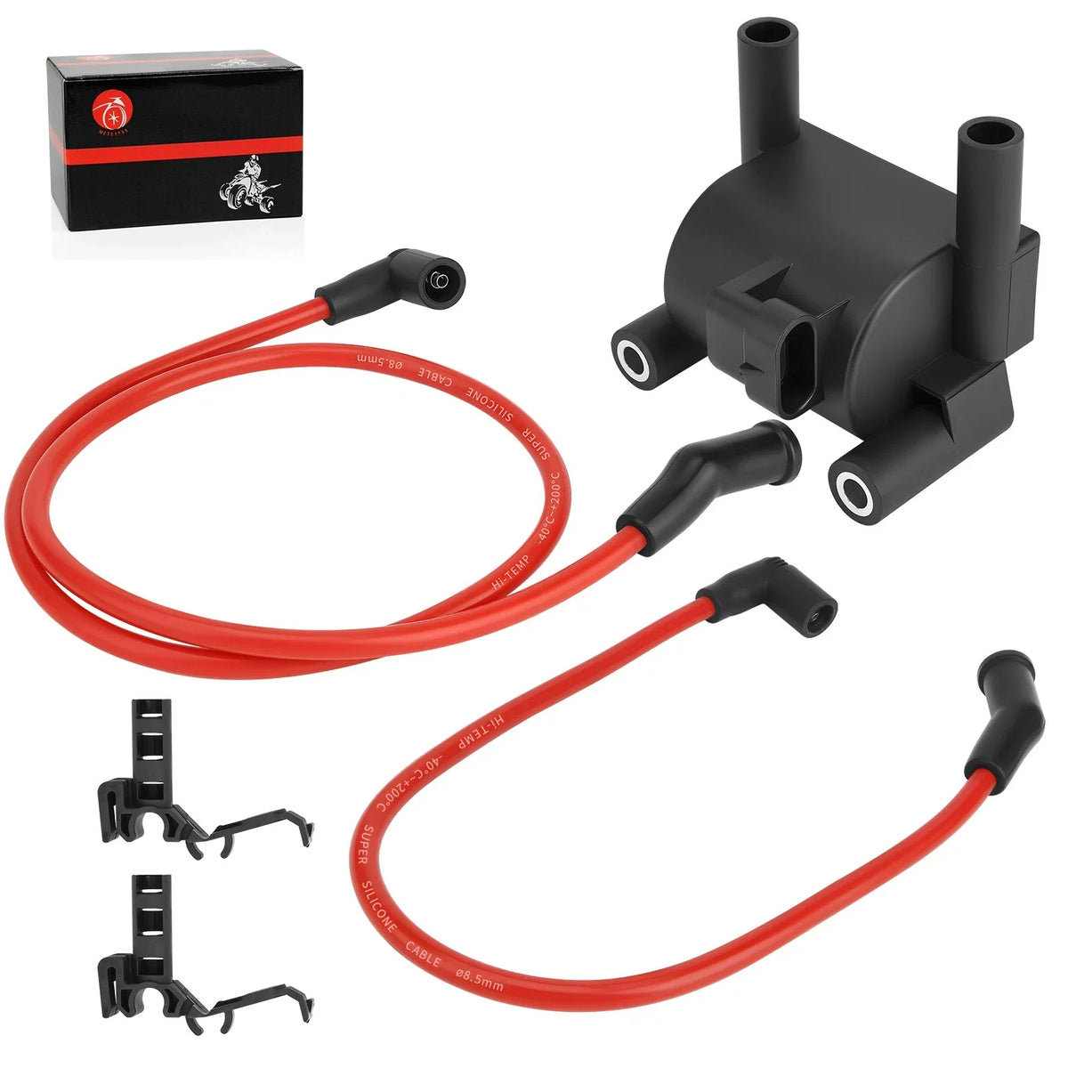 Ignition Coil & Spark Plug Wire Cap for Dyna Wide Glide FXDWG 2012-2017