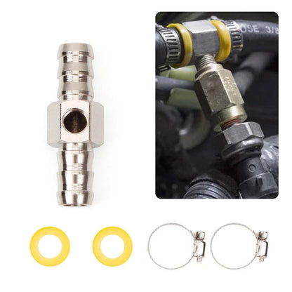 Fuel Pressure Gauge Sensor T-fitting Adapter