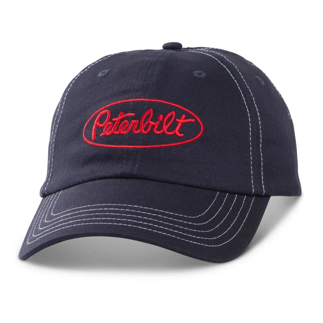 Snapback Cap for Peterbilt Trucks (Red & Navy Blue)