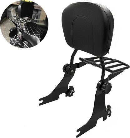 Luggage Rack Sissy Bar Backrest for Harley Softail FLSTF FLSTFB 2007-2017