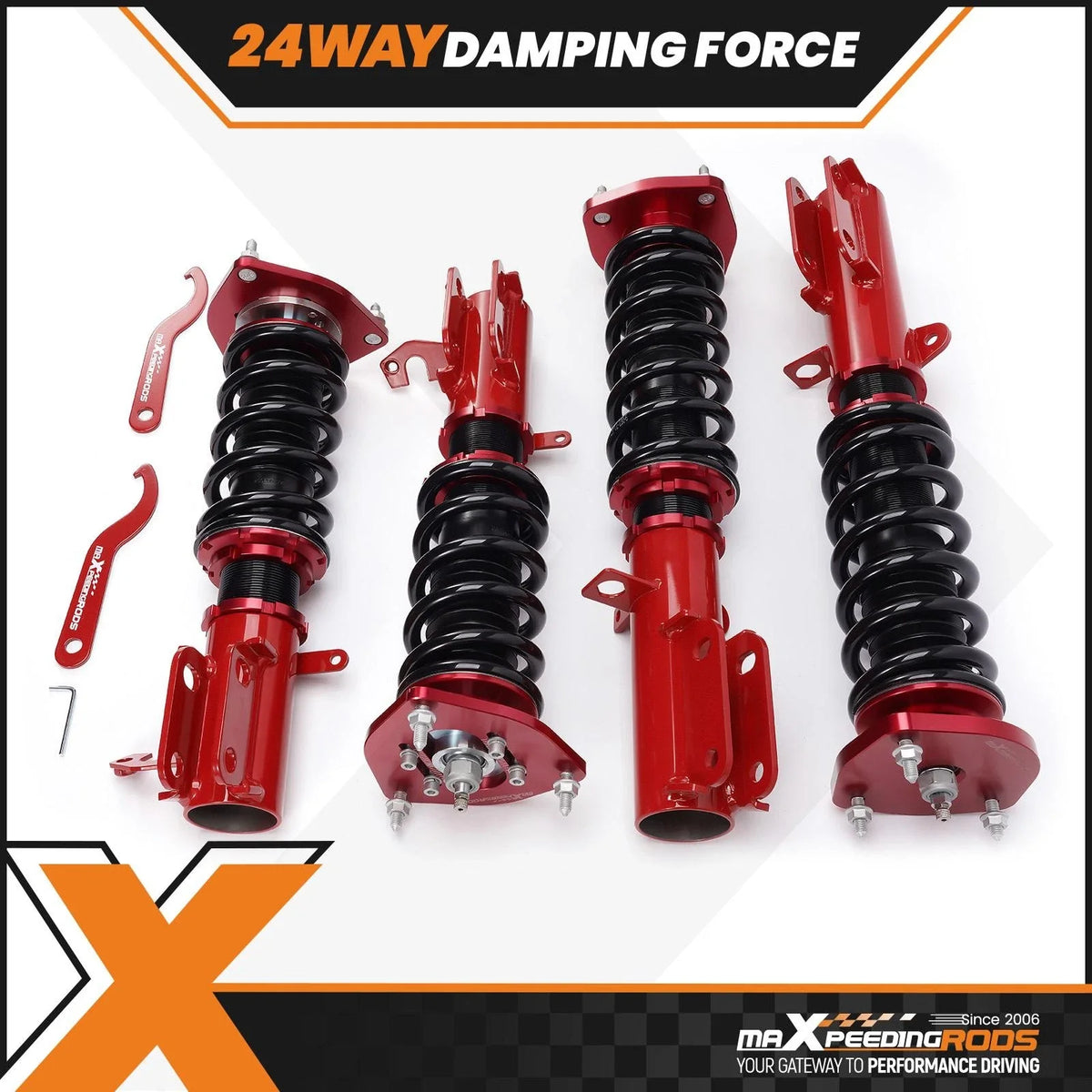 Coilover Lowering Kit for Toyota Corolla (E100, E110, AE92, AE101)