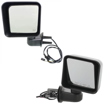 Pair of Heated Mirrors for Jeep Wrangler JK
