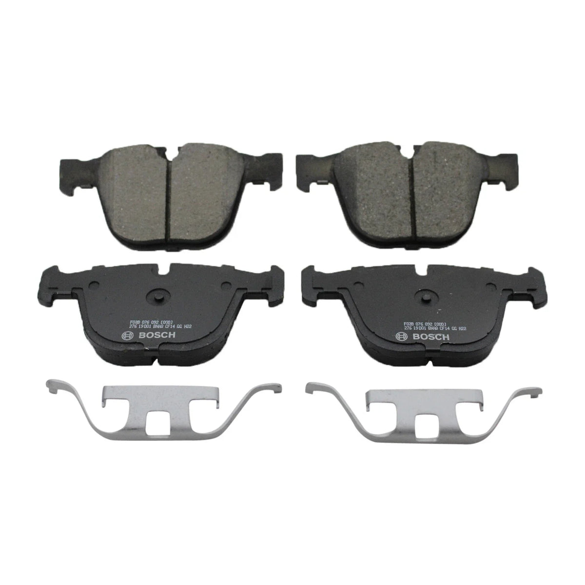 Bosch QuietCast Rear Ceramic Brake Pads for BMW E60 E63 E65 E70 F15 E71 F16 (2007–2019)