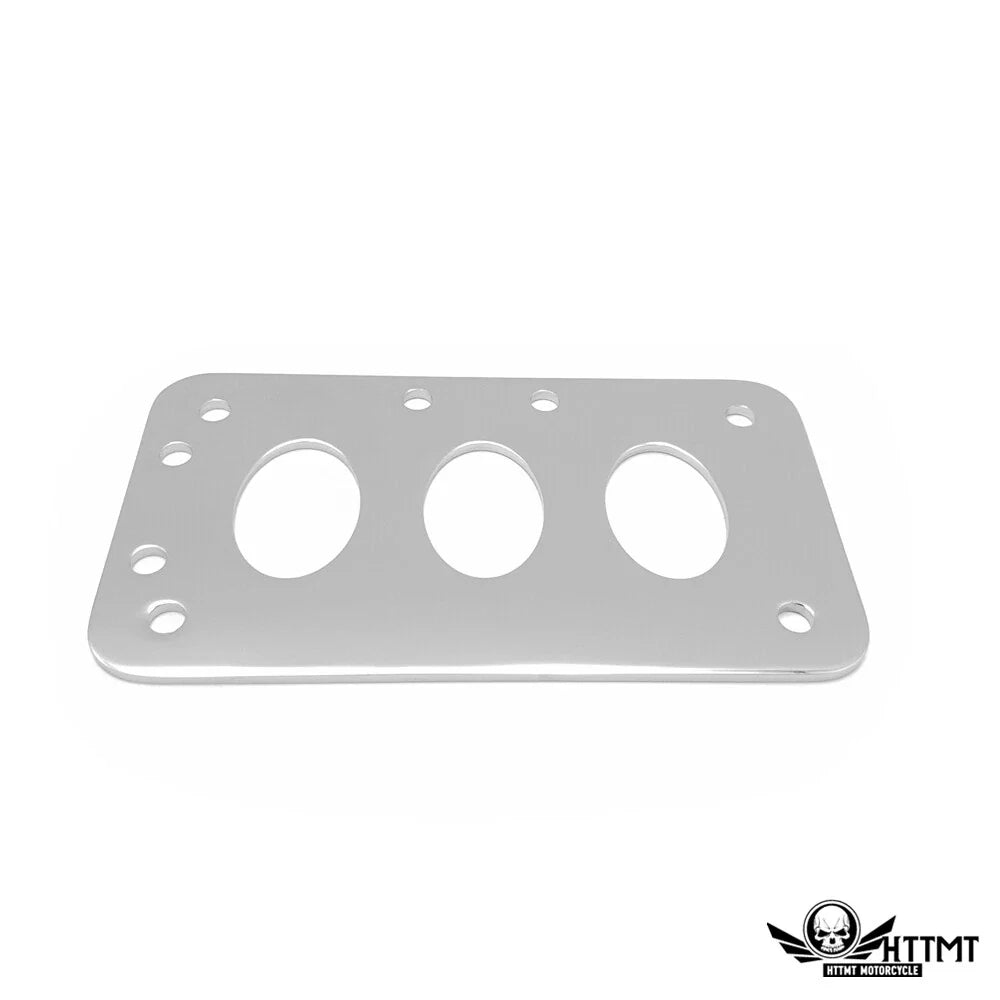 Chrome Metal License Plate Frame for Motorcycles - Harley & Honda