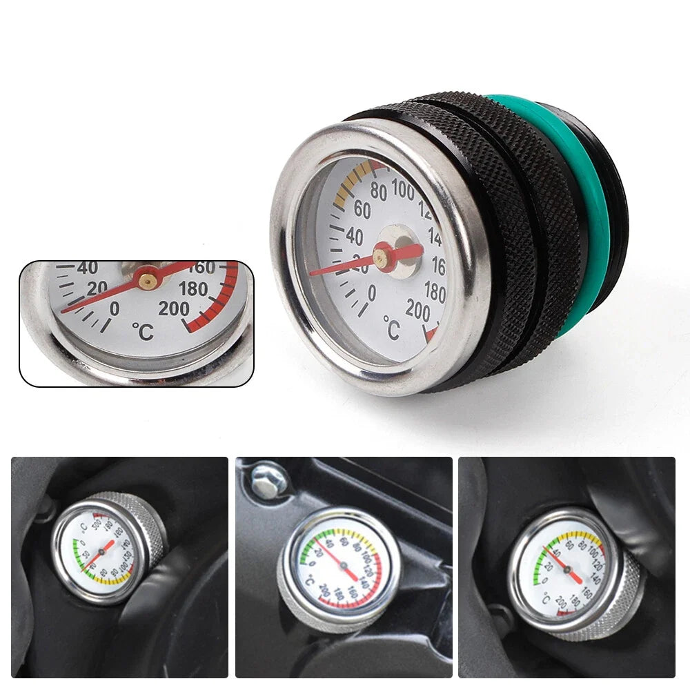 Filler Cap for Motorcycle Oil Temp Gauge (0-200 Celsius)