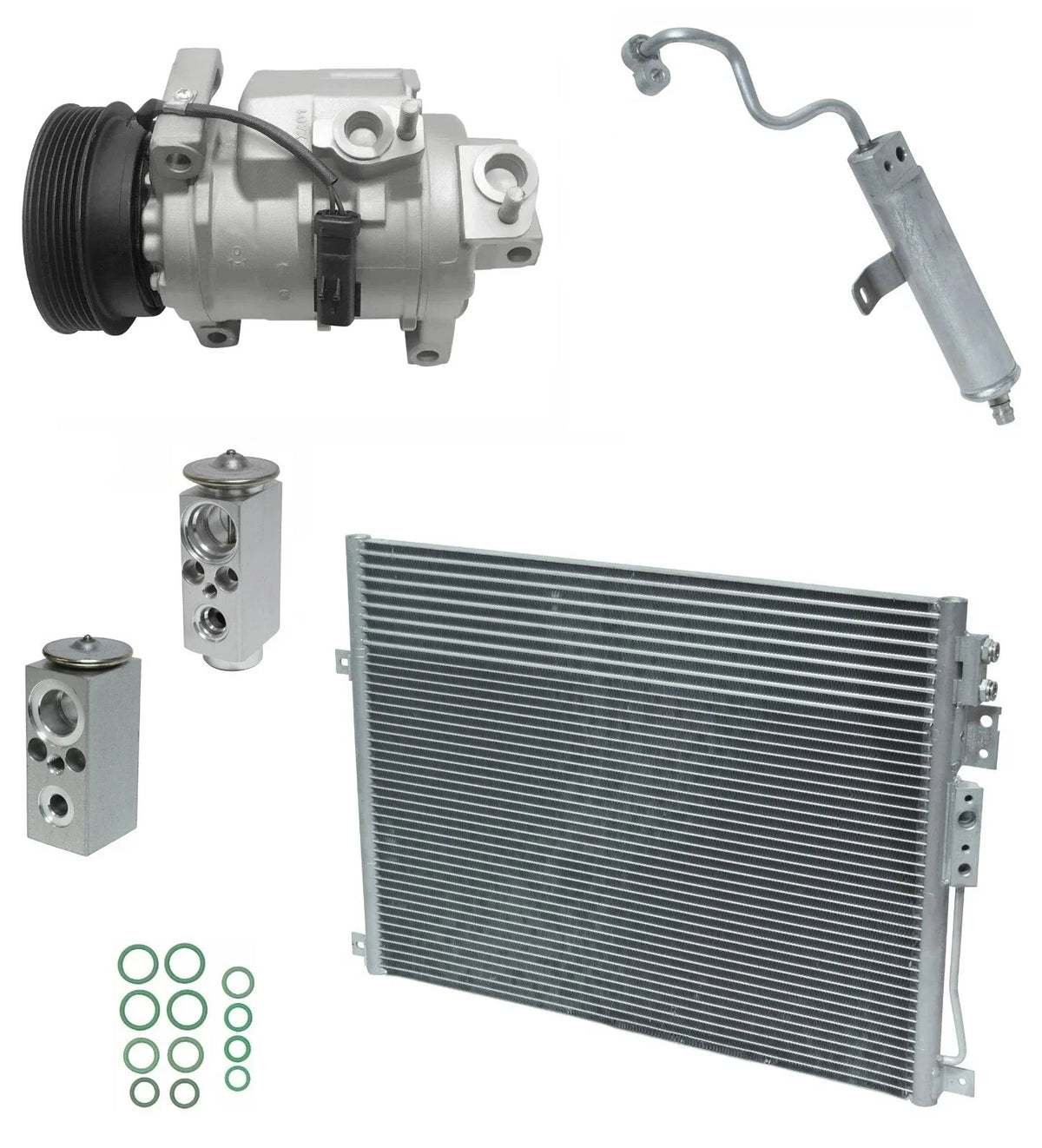 A C Compressor Kit With Condenser for Jeep Commander 5.7L V8 (2008–2009)