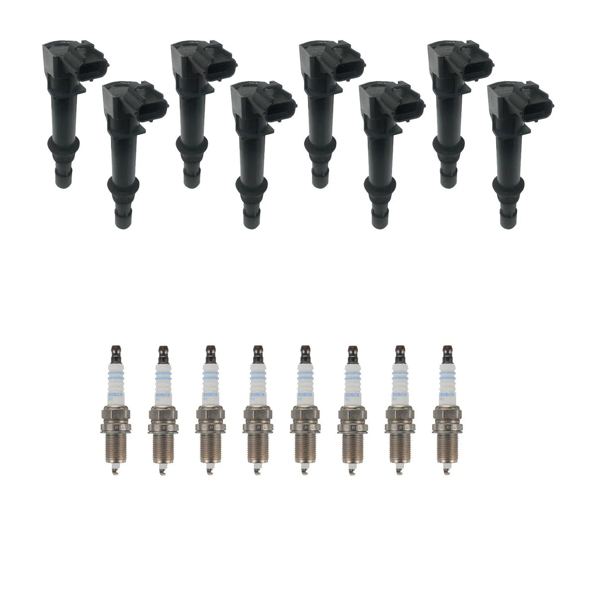 Set of 8 Ignition Coils & Spark Plugs for Dodge Aspen Dakota (2007–2011)