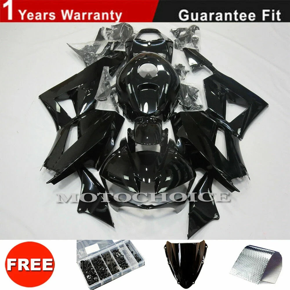 Glossy Black Fairing Kit for Honda CBR600RR (2013–2025)