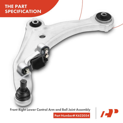 Front Lower Control Arm Ball Joint & Sway Bar Link 6-Pack for Maxima 2000-2003
