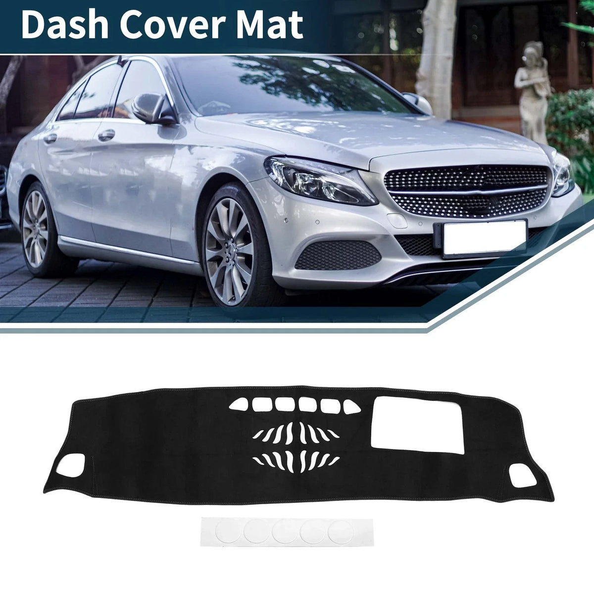 Dashboard Cover Mat for Mercedes-Benz GLB X247 (2020–2022) Black