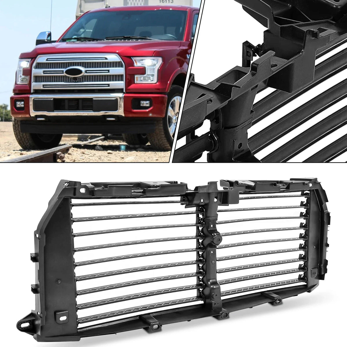 Upper Radiator Grille Air Shutter Control for Ford F-150 (2015–2017)
