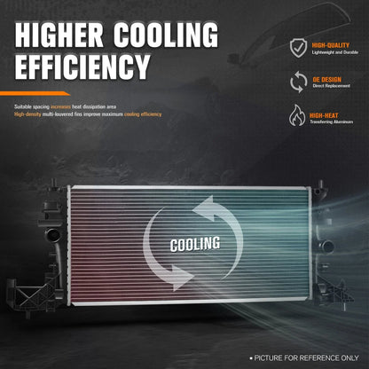 Aluminum Cooling Radiator DPI-13684 for Chevy Cruze (2016–2019)