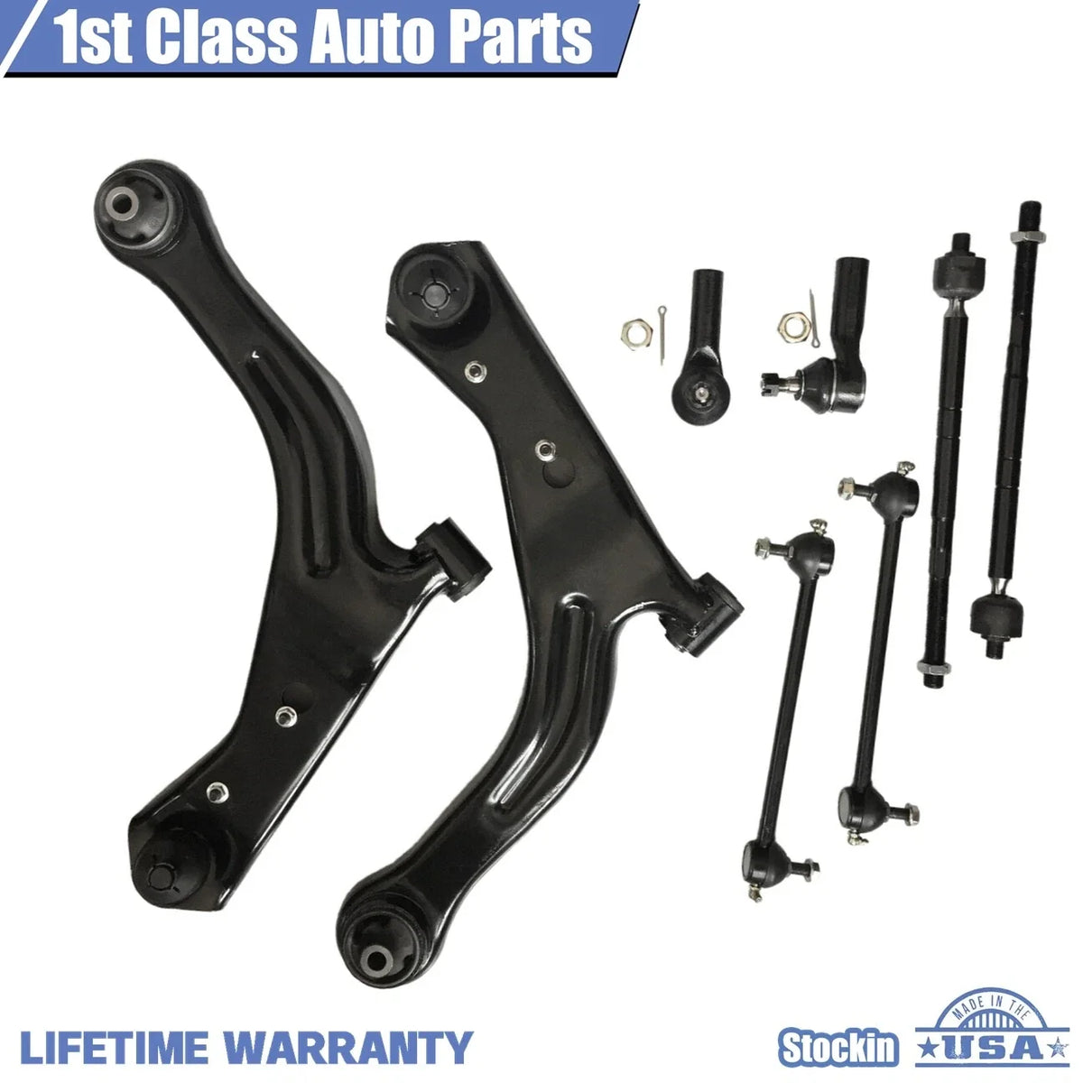 8pc Front Suspension Control Arm Kit for Ford Escape Mazda Tribute (2001–2004)