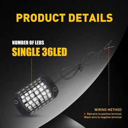 Chassis Ambient Light Kit, 36 LED Red, 8pcs for GM V