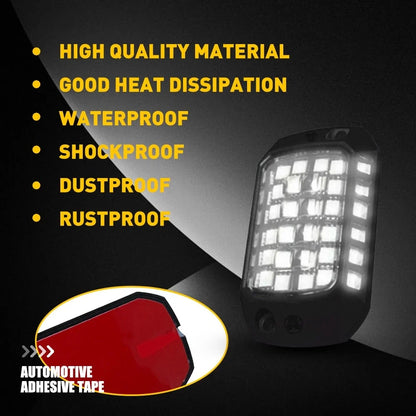 Waterproof 4X Pure White LED Rock Lights for All Vehicles