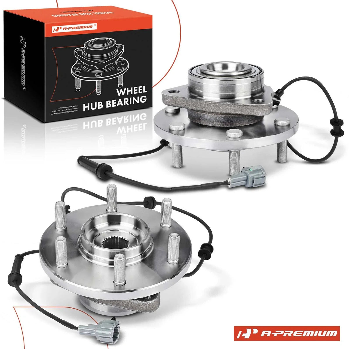 2X Front Wheel Hub & Bearing Assembly for Nissan Pathfinder (2004)