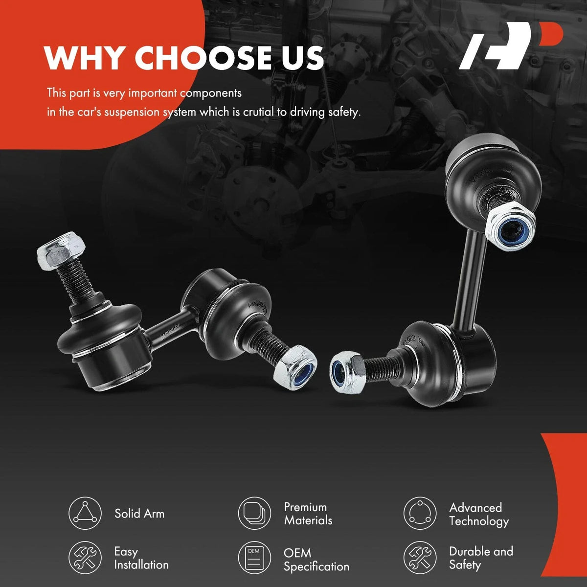 4-Piece Sway Bar Links for Honda Element 2003 to 2011