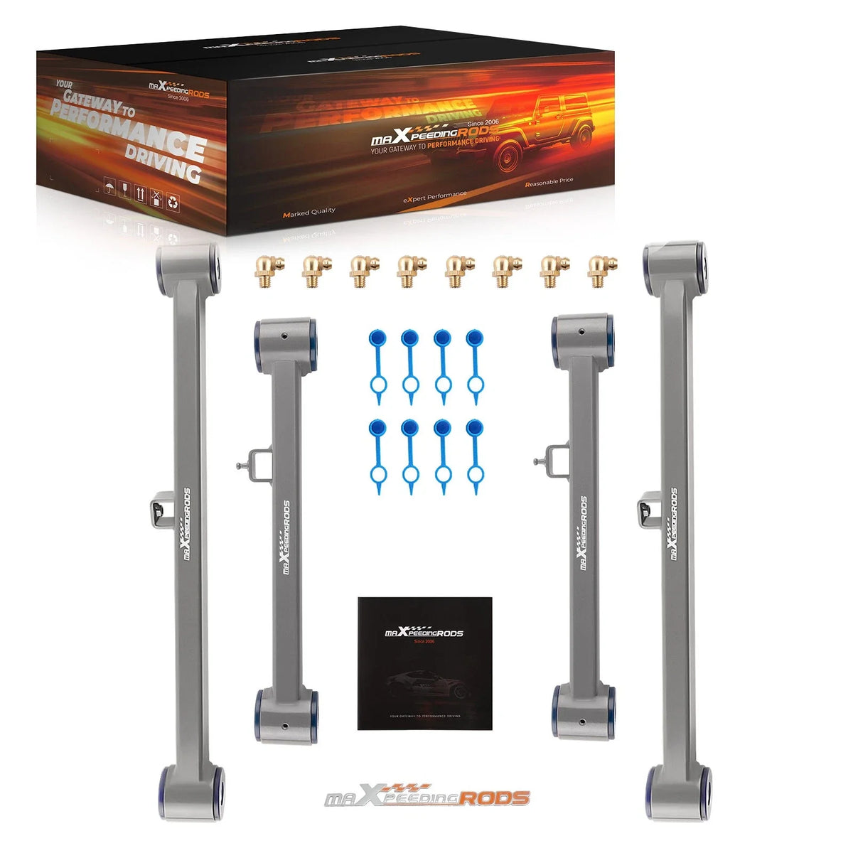 4 Rear Control Arms (Upper & Lower) for Ram 1500 (2013-2023)