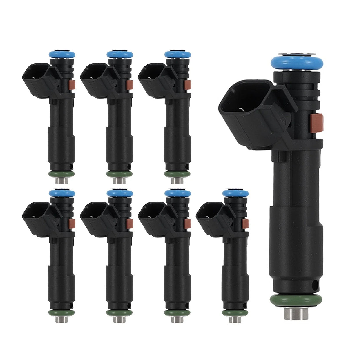 Set of 8 Fuel Injectors for Ford F-250 F-350 Super Duty (2005–2007)