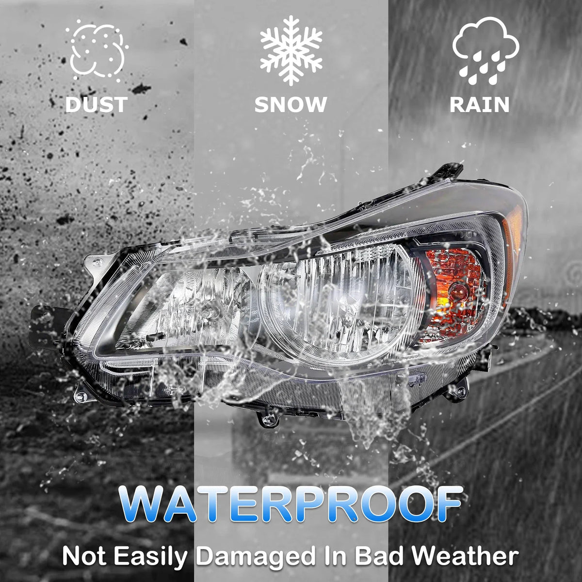 Halogen Headlight Set for Subaru XV Crosstrek, Impreza (2013–2015)