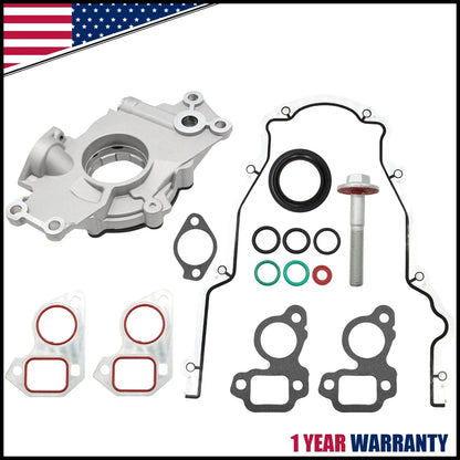 LS Oil Pump Assembly Kit with Gaskets & Balancer Bolt for GMC 2000-2023