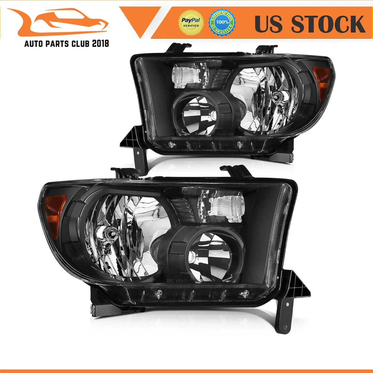 Headlight Assembly Set - Left & Right for 2008–2017 Sequoia