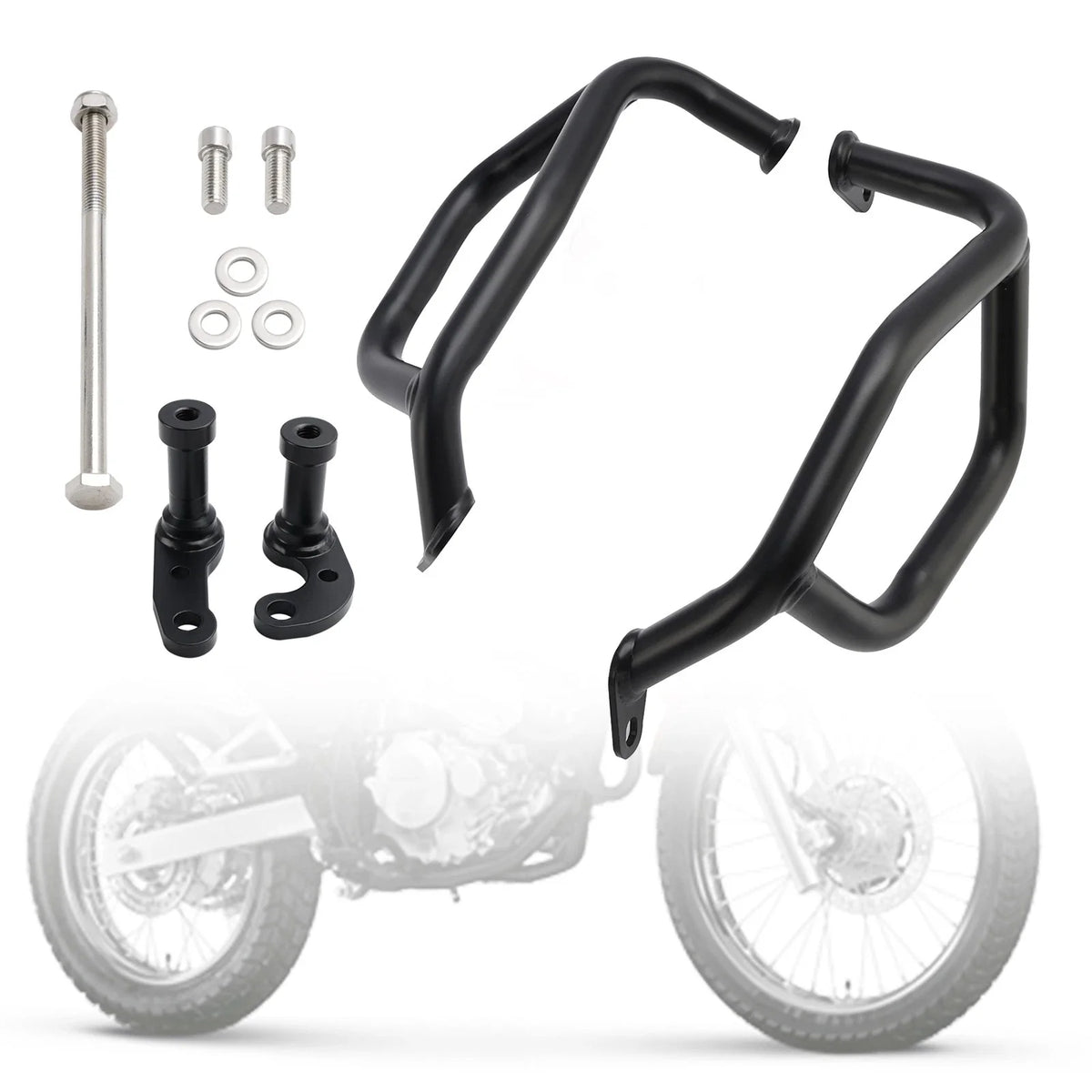 Crash Bar Engine Protect Guard Frame Lower for Honda NX400 NX500 (24)