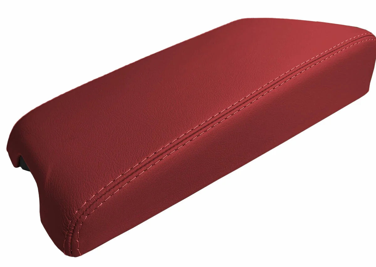 Leather Console Lid Armrest Cover for Infiniti G35 Coupe (2002–2007) Red