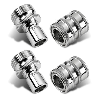 Set of 4 Pressure Washer Adapter Quick Connect Garden Hose Fitting