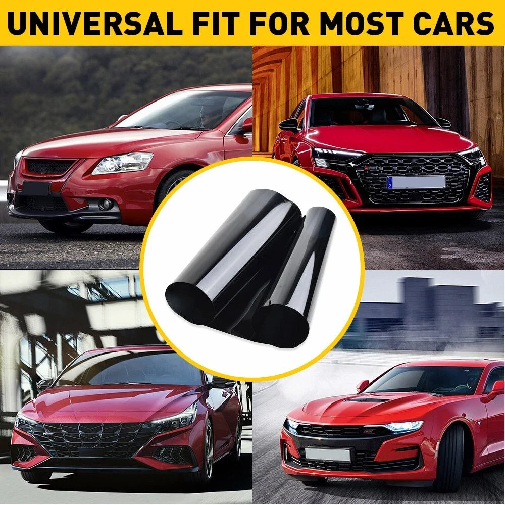 Black UV Shade Sun Visor Strip Tint for Car Windshield
