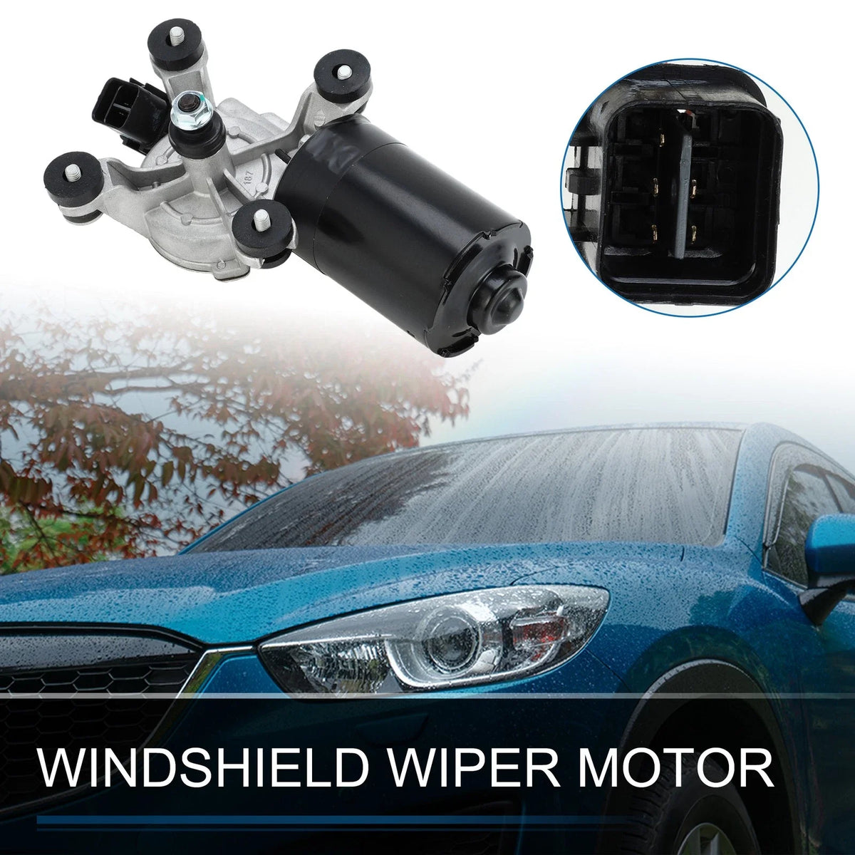 Front Windshield Wiper Motor for Kia Rio (2001–2005) No. 0K2AA67350A/0K2AA67350C