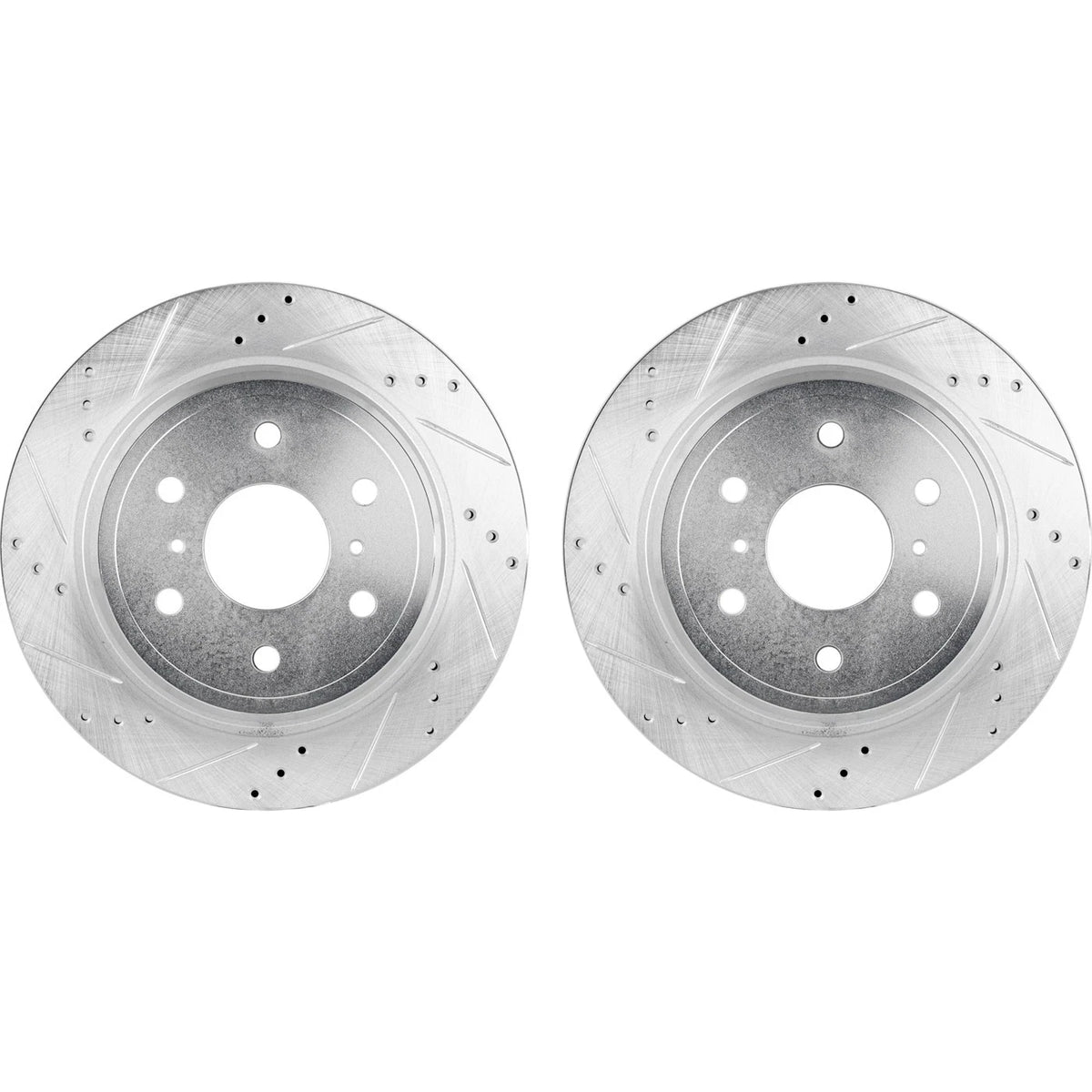 Disc Brake & Pad Kit for Chevy Silverado 1500 (2007–2013) Rear LH RH Cross-drilled