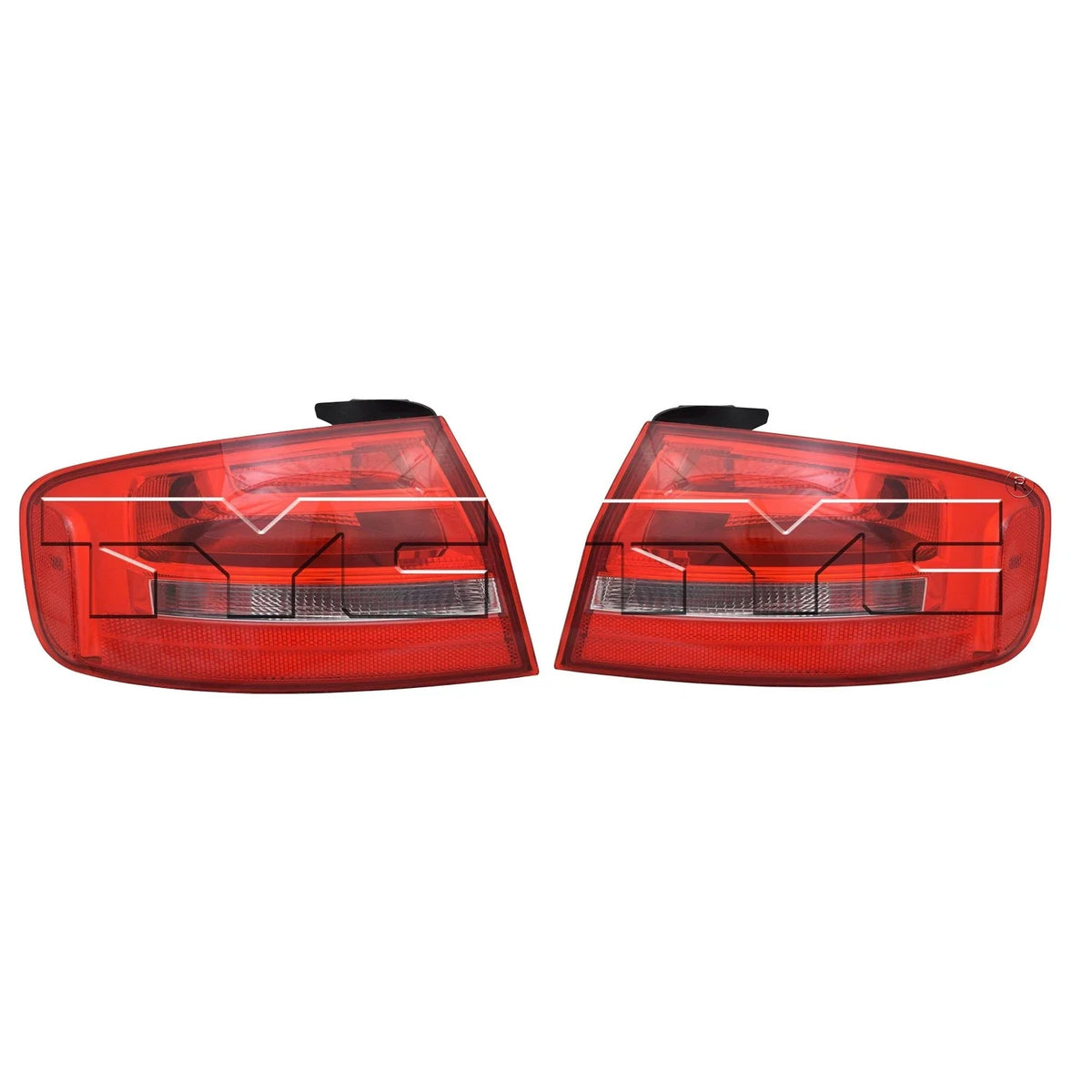 Set of 2 TYC Outer Tail Light Lamp Assemblies for Audi A4 S4 (2013–2016)