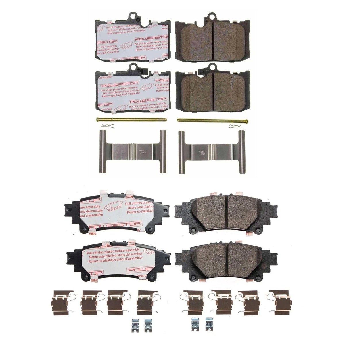 PowerStop Next Gen EURO Carbon Fiber Brake Pads Kit for GS200t GS350 (2015–2020)