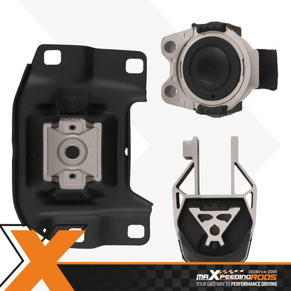 3Pcs Engine & Transmission Mount Kit for Ford Focus L4 2.0L 2012-2018