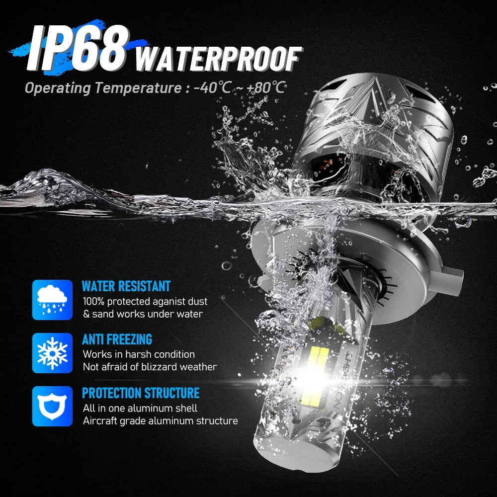 9003 H4 HB2 LED Headlight Bulbs (2-Pack) for Toyota Hilux N70