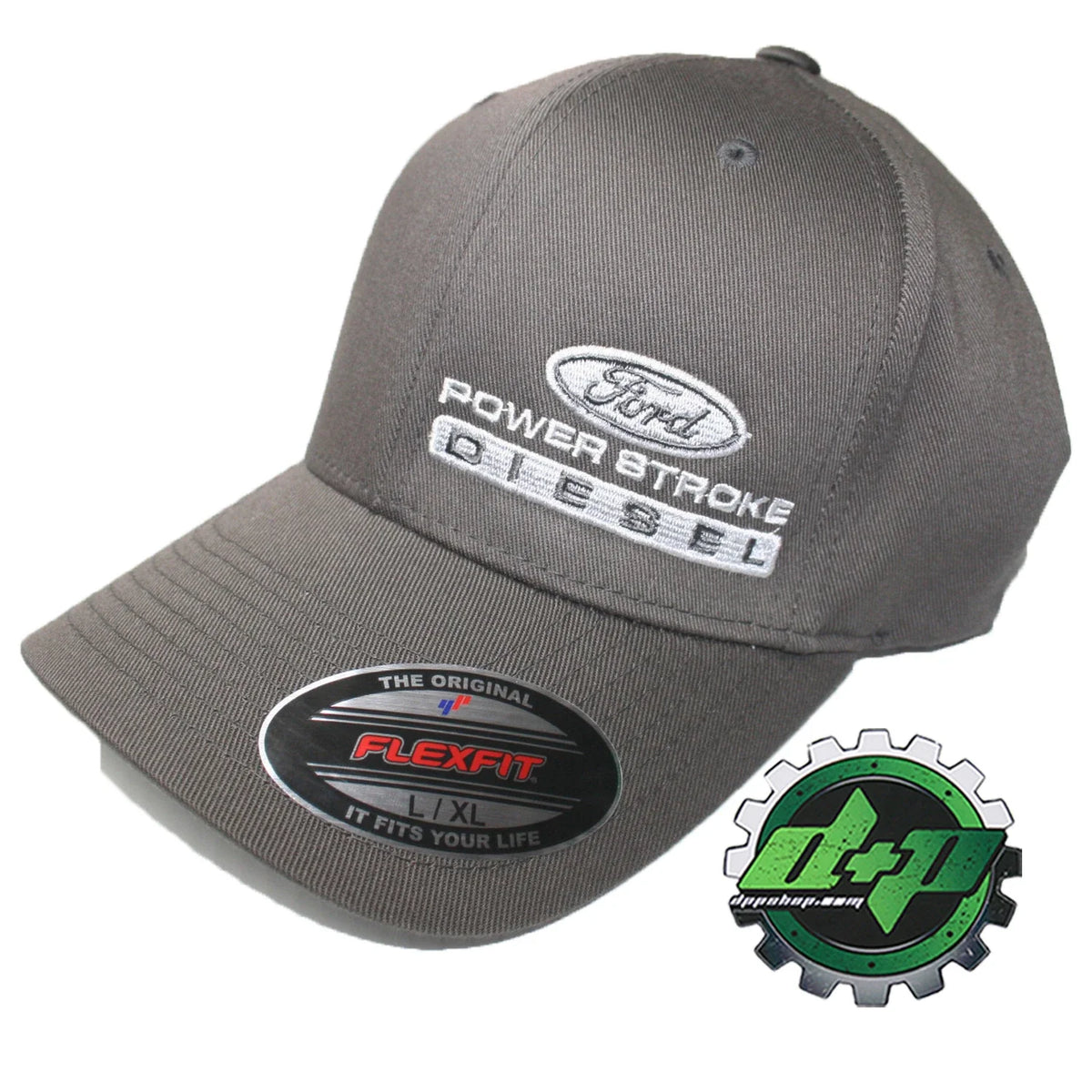 Flex Fit Charcoal Hat for Ford Powerstroke L/XL